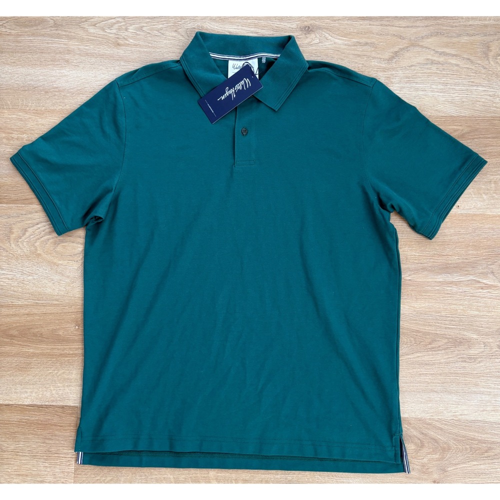 NWT Men's Walter Hagen Clubhouse Solid  Polo - Large - Dark Green